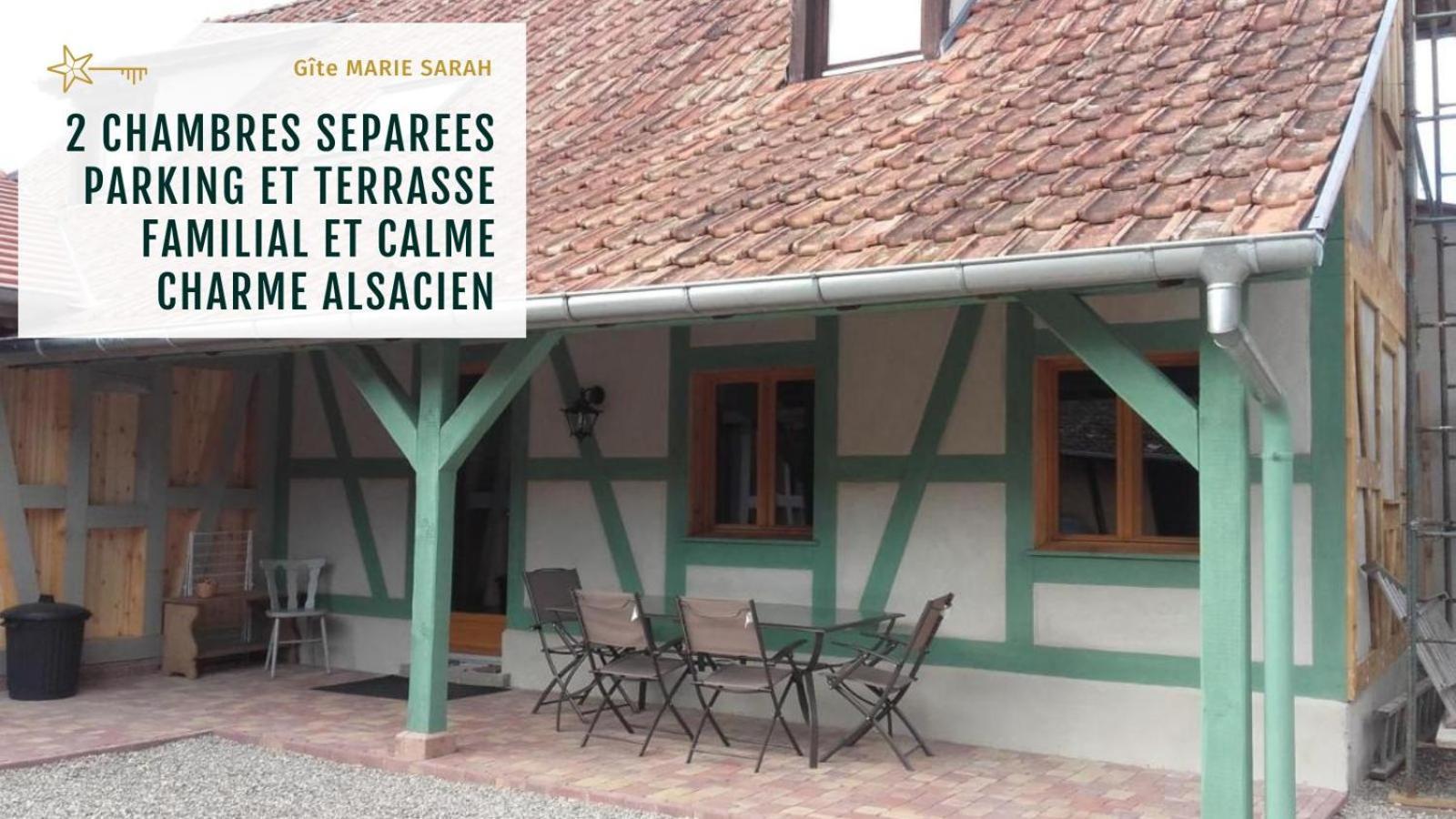 Gite Chez Marie-Sarah Petite Maison Calme Parking Ebersheim Exteriér fotografie